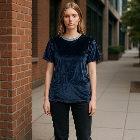 Johnny Was Pete & Greta Keisha Velvet Silk Blend Top Medium